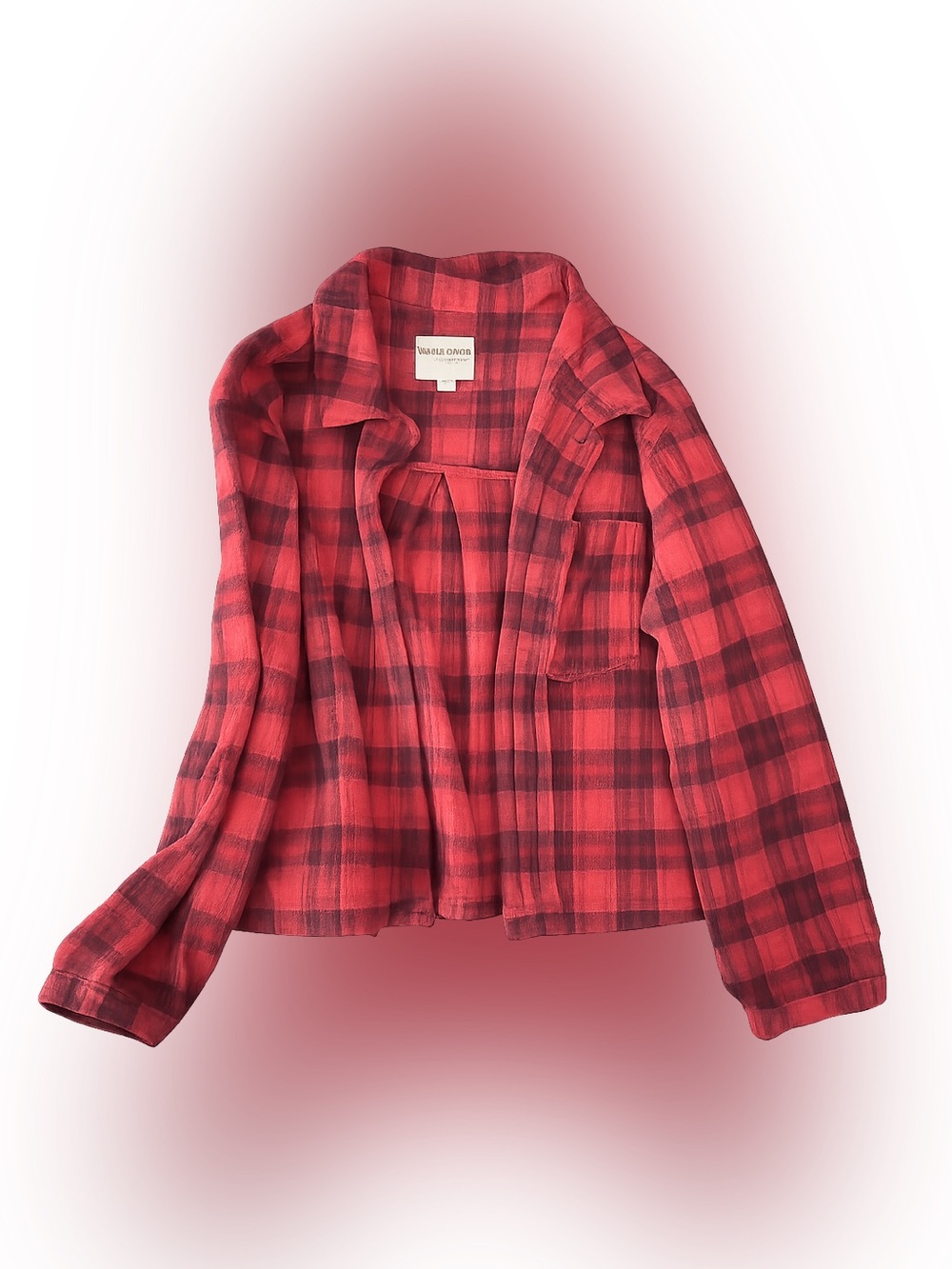 Wallflower Red and Black Plaid Shirt